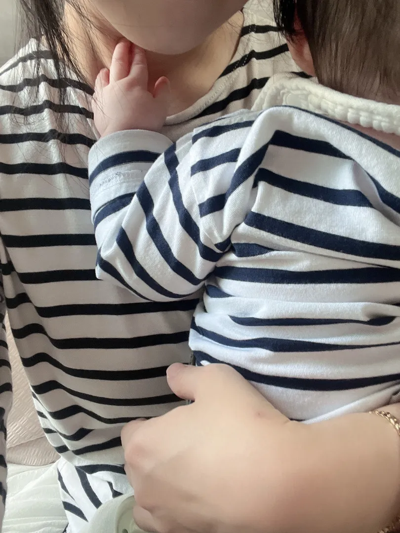 커플룩입고 접종가기💗