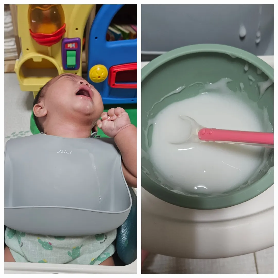 이유식을 거부하는 아이....