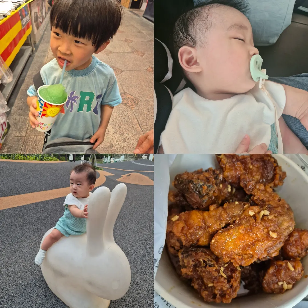 둘 데리고 놀러 갔다왔어요 ㅋㅋ