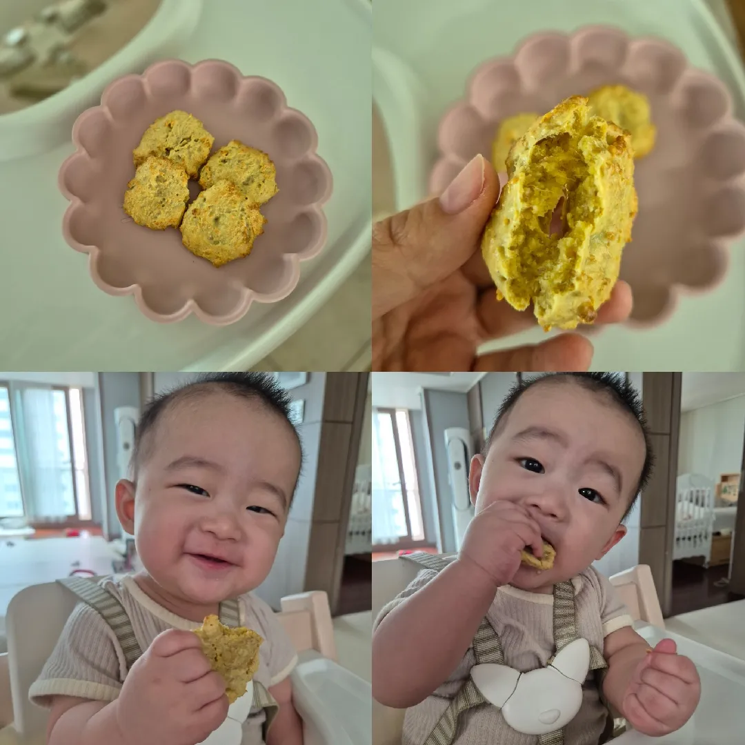 고구마오트밀쿠키 만들어줬어요