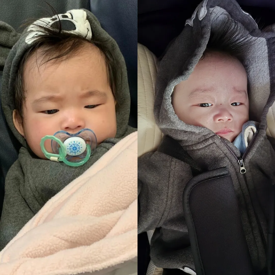 첫째 옷 물려입는 둘째 ㅋㅋㅋ