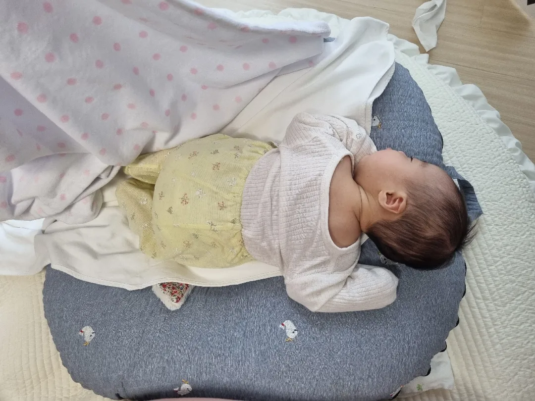 안아서 낮잠자는 아기 역방쿠로!