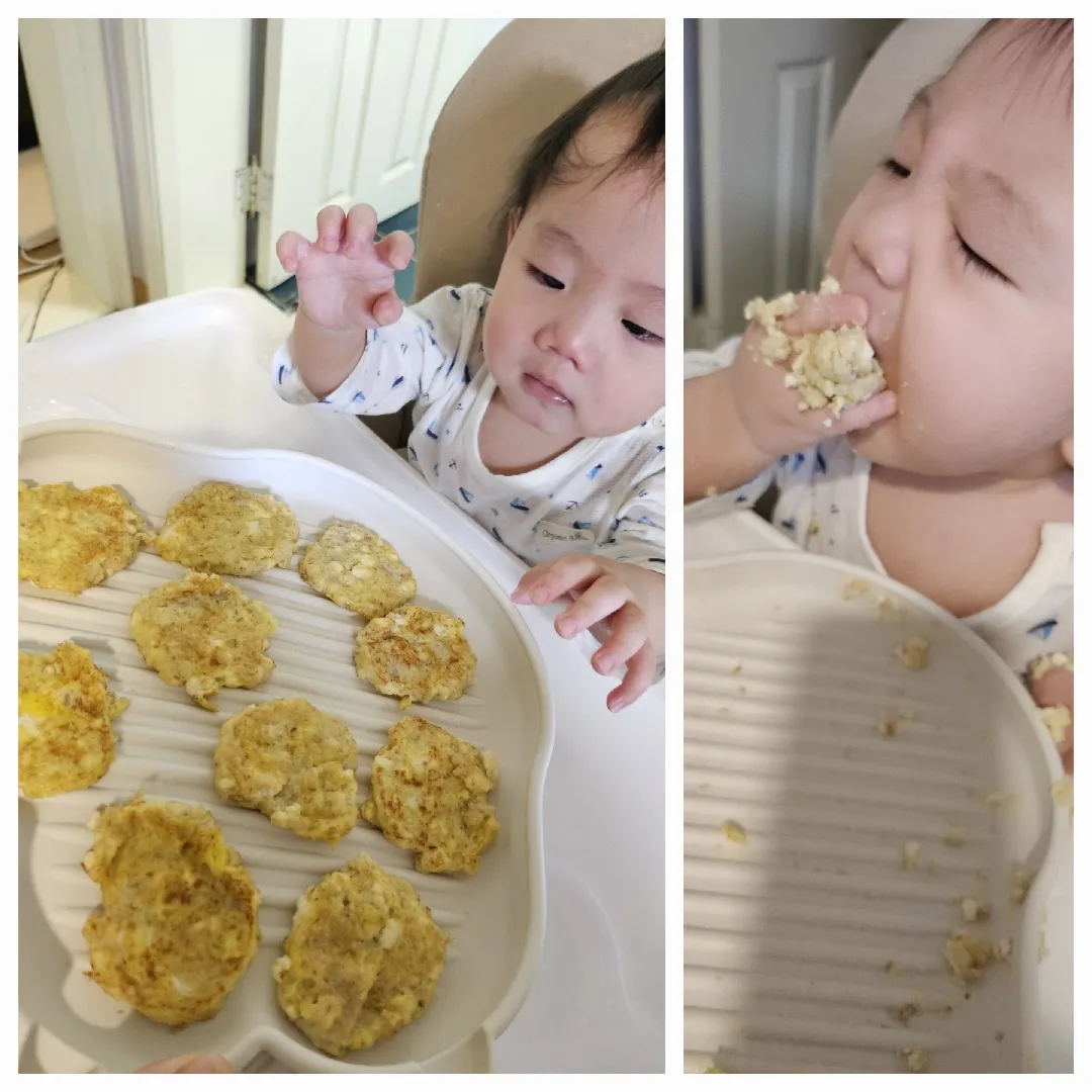 아침에 큰 맘 먹고 두부밥전 해줬어요 .. 그리고 바로 후회했습니다 🤦‍♀️
