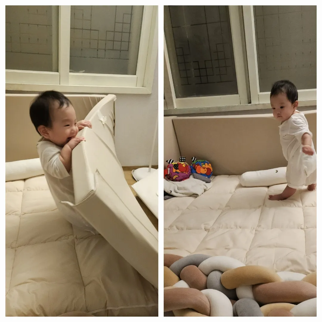 하루종일 기고 서는 아기들 체중 다들 어떠세요,,?