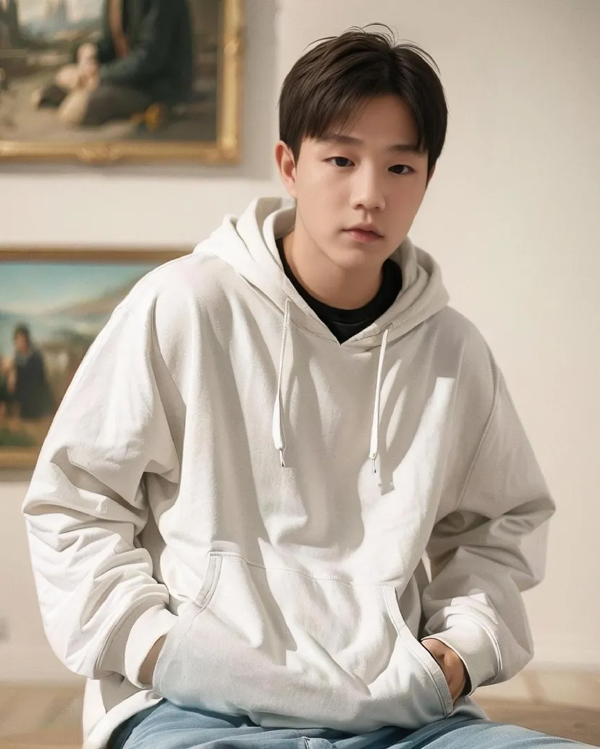 포도맘님이 하신거 저도 해봤어욤 가온이의 미래 모습😊💛