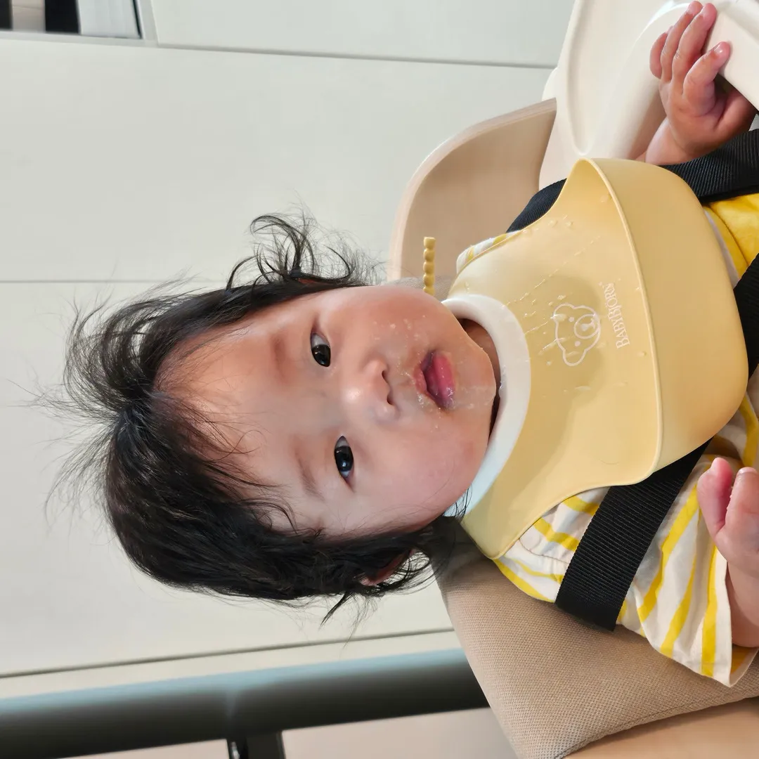 184일차 토리 첫 이유식했어용