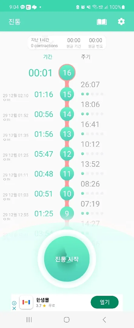 새벽에 가진통 .. 언제 병원전화해보시나요?