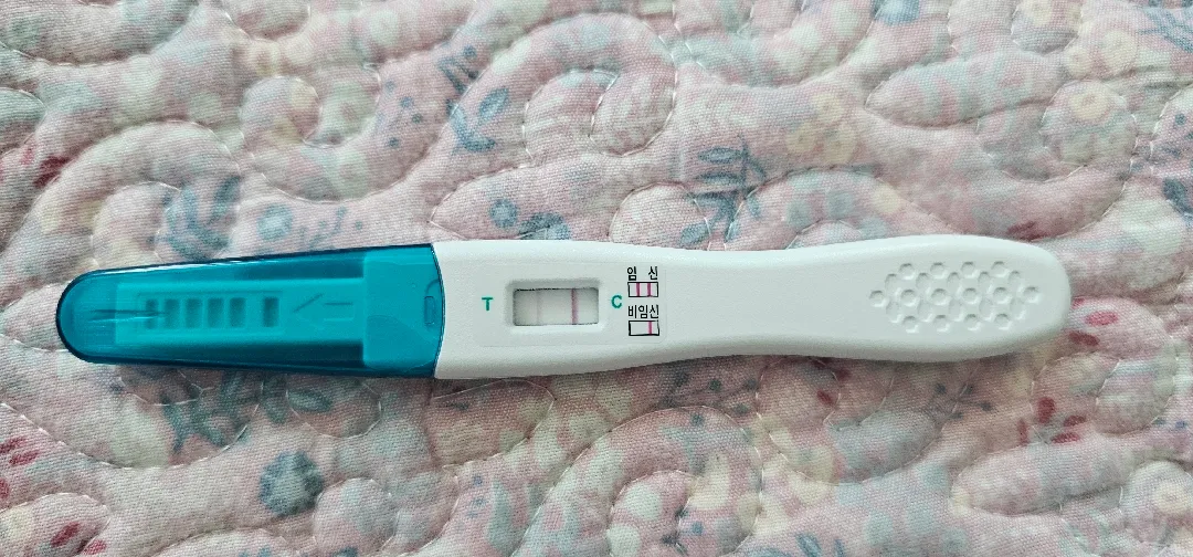 생리 늦어서 해봤는데