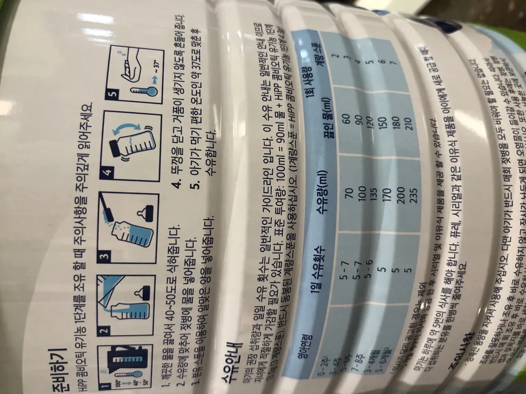 수유량계산