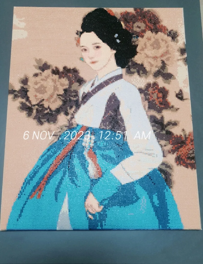 태교로 해본 보석 십자수 보여드려요❤️