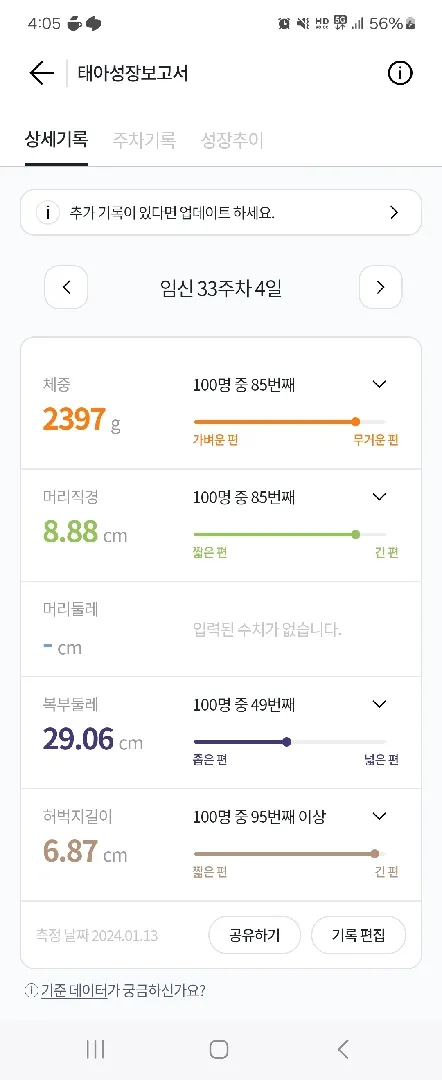애가 크네요