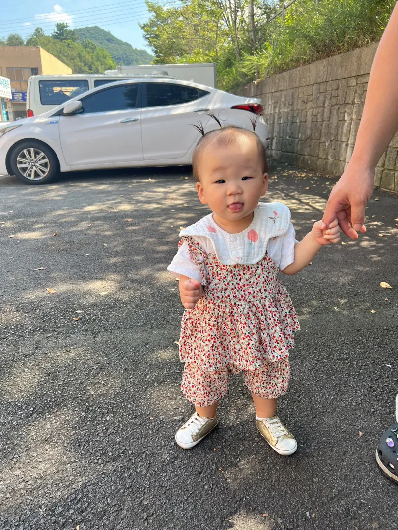 영끌해서 머리묶기 성공👍