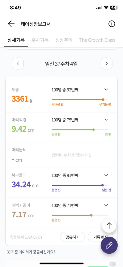 37주 점점 커져용..빅베이비..대두아들..