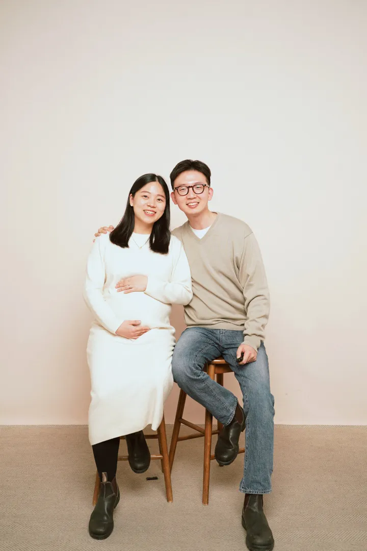 셀프 만삭 촬영♥️