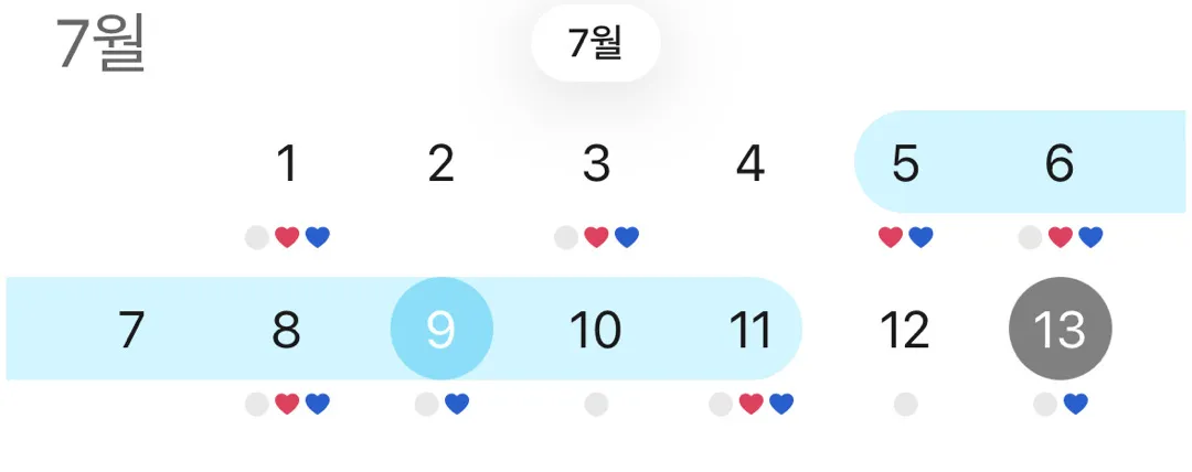 배란일에 맞춰서 해보았는데요!!