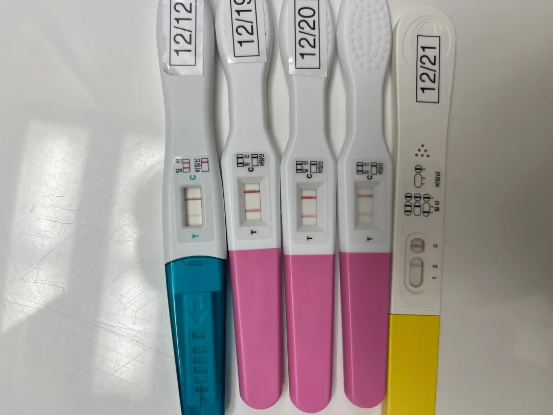 임신테스트기 두 줄 후 연해지면