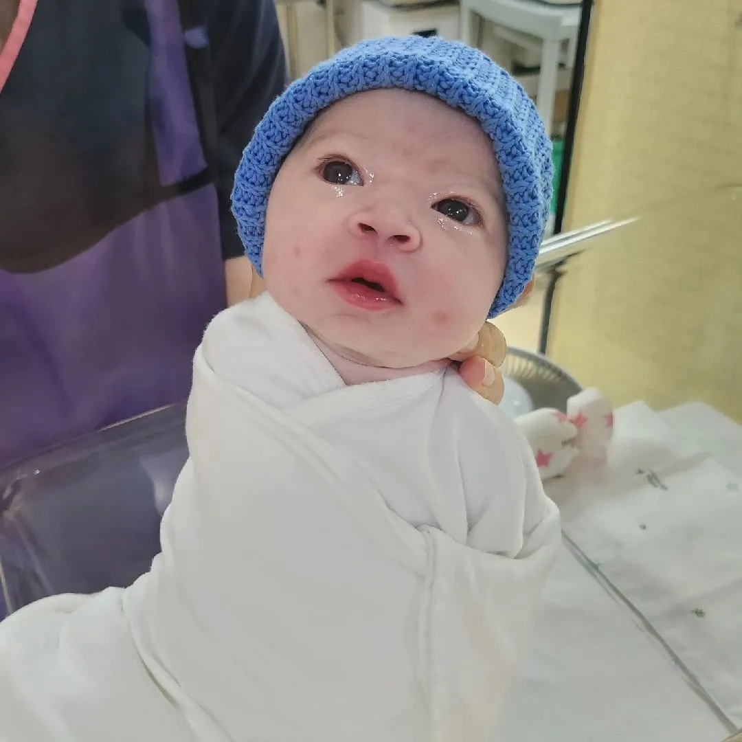 5월 5일에 입원해서 7일에 낳았어요