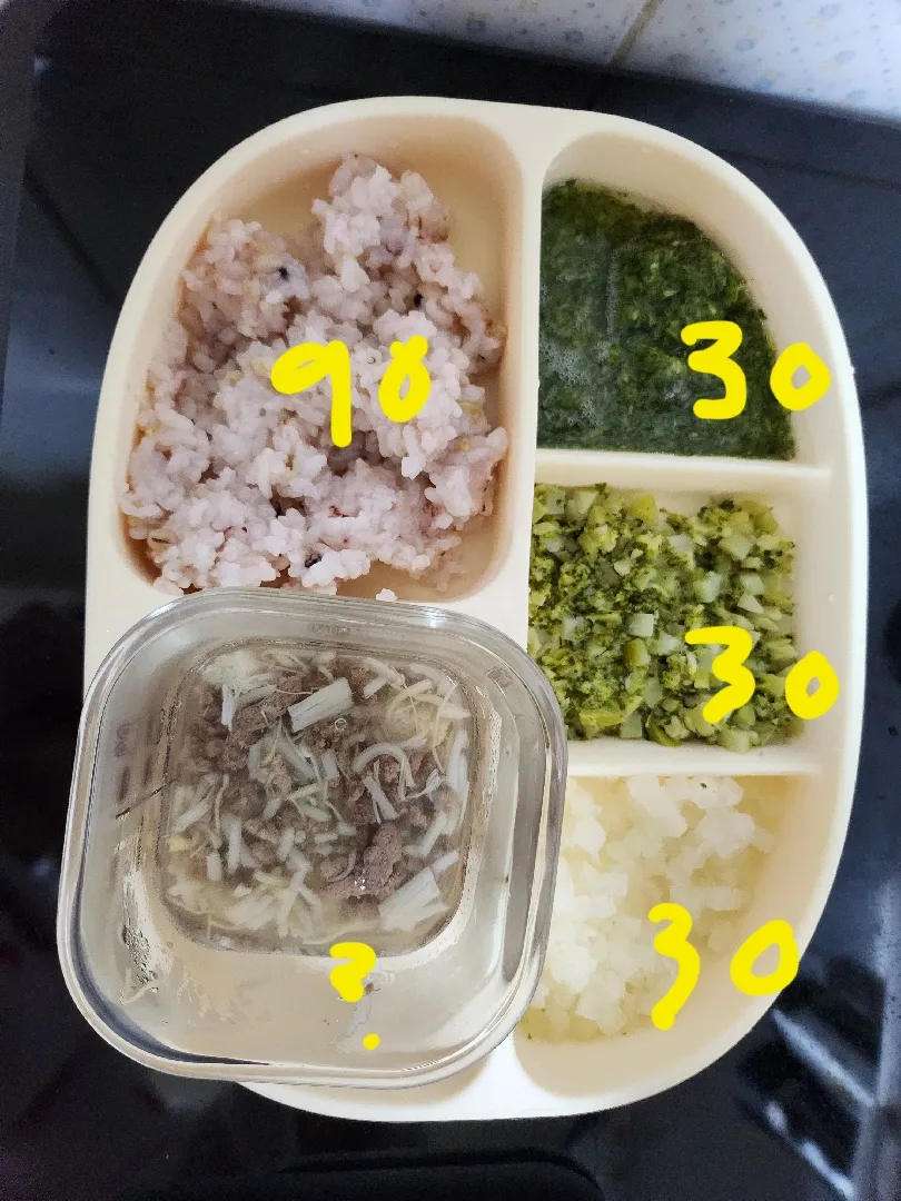 14개월아기 밥양봐주세요
