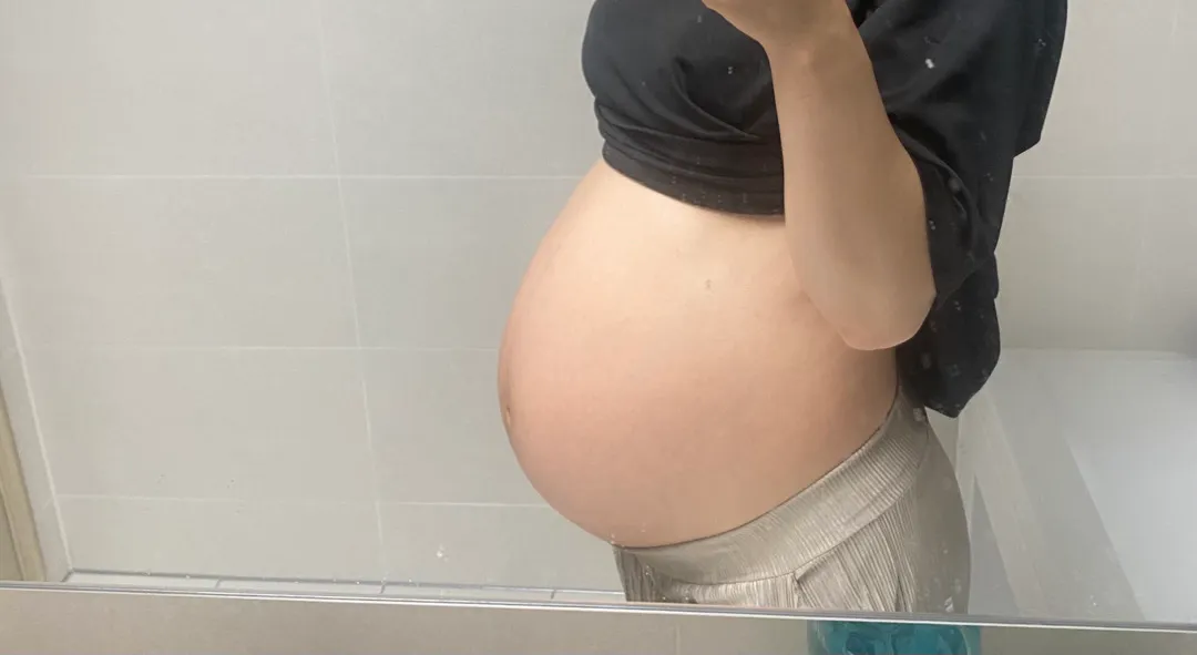 38주0일 초산, 배모양 좀 봐주세요