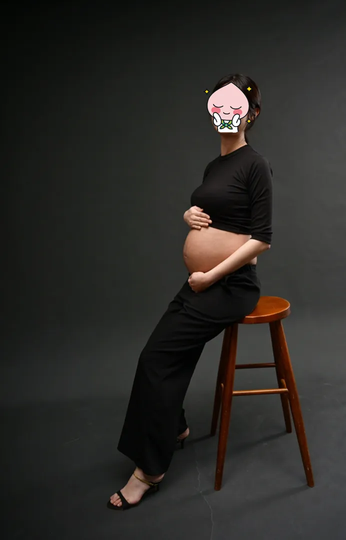 오늘 만삭촬영하고 왔어요😊