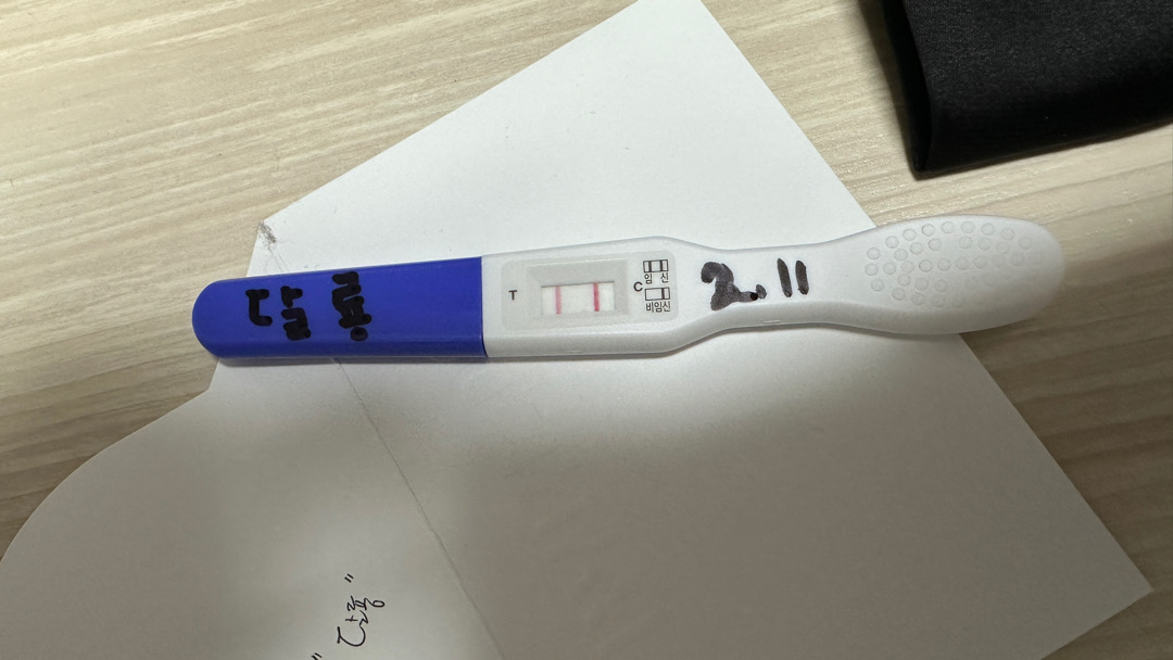 설날에 선물처럼 임테기 두줄 봤어요 ㅠㅠ