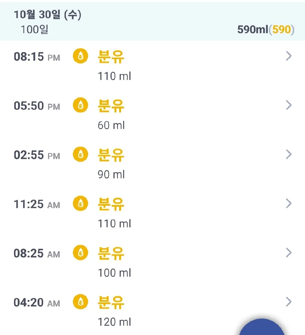 100일 아가 수유량 최대120 ㅠㅠ 