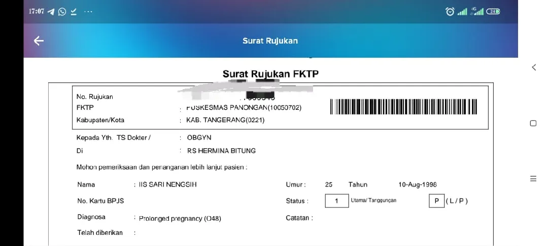 Apa tfu kecil bisa di diagnosa prolonged pregnancy? 
