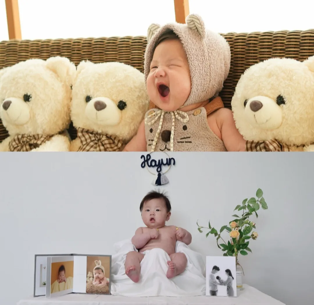 ㅋㅋㅋ셀프백일상 웃어줘