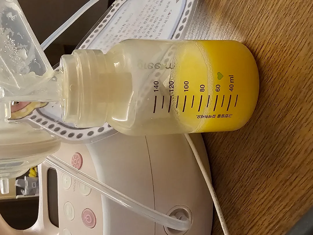 출산 5일차, 초유 65ml 유축 성공