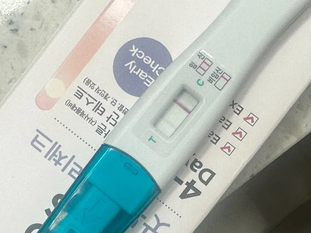얼리임테기 희미한 두줄 맞을까요?